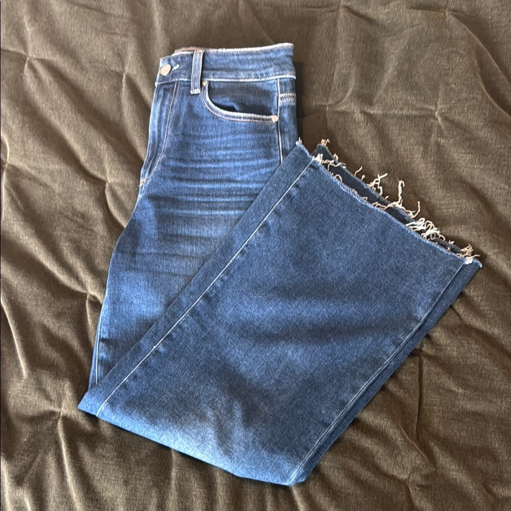 PAIGE Anessa Wide Leg Jeans in Talisman Wash